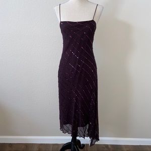 {Laundry by Shelli Segal} Sequin Dress Size 8 Asymmetrical